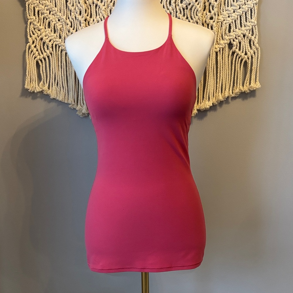 lululemon athletica Womens Pink Slim Fit Tank Top